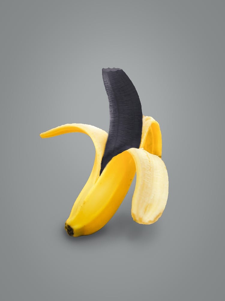 Peeled Black Banana