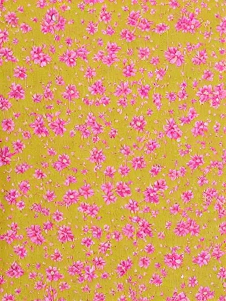Vinca Floral Print Warm Tones 2 Flower