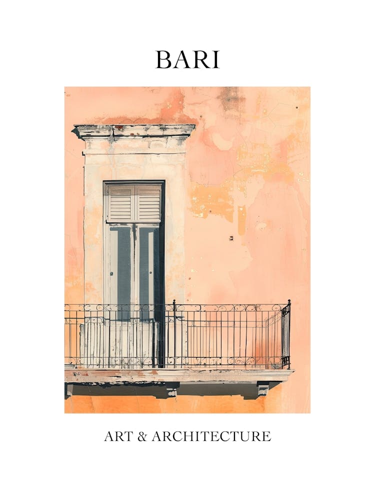 Bari Travel And Architecture Poster 2