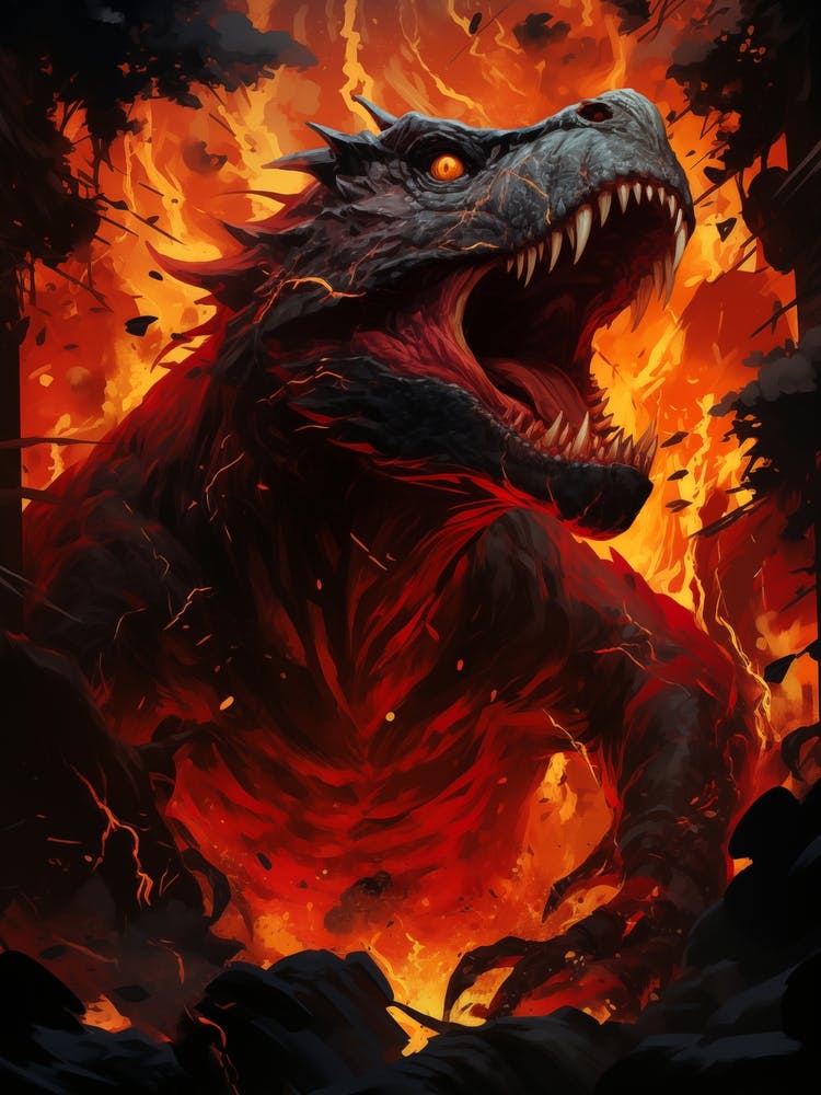Dragon In Fire