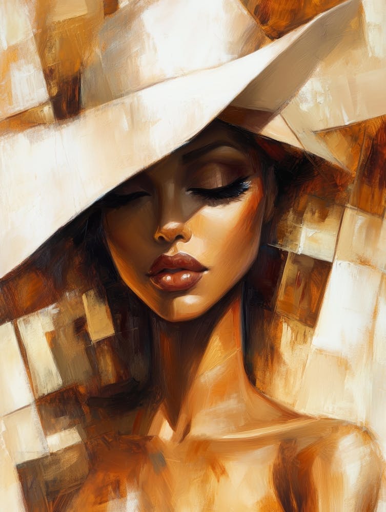 Woman In White Hat 6