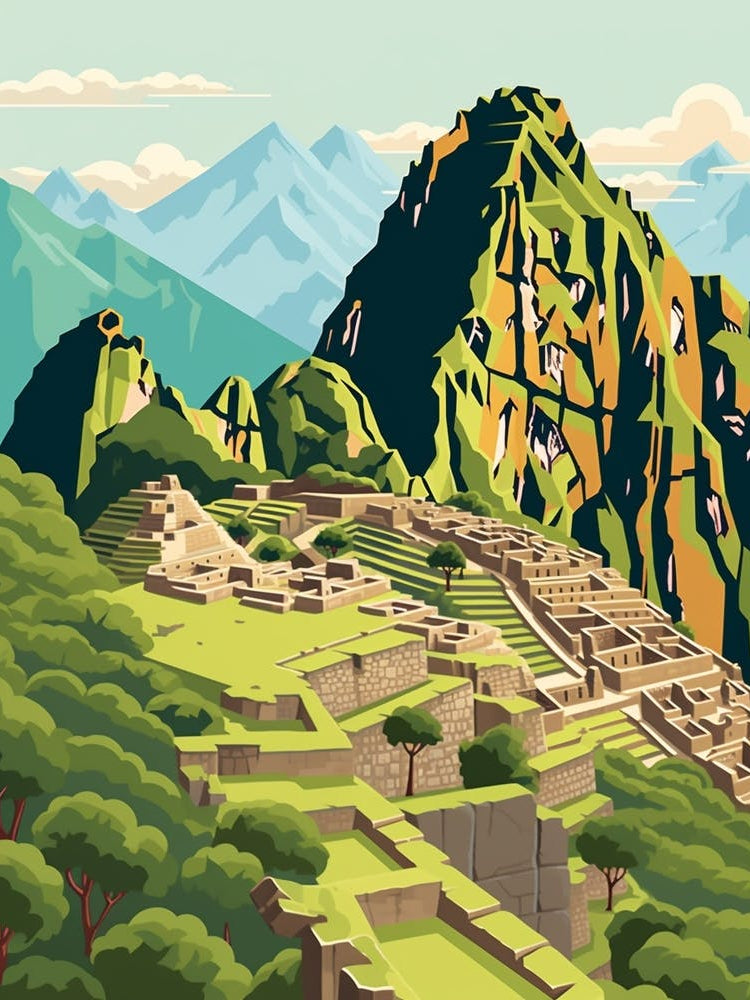 Peru Travel Illustration