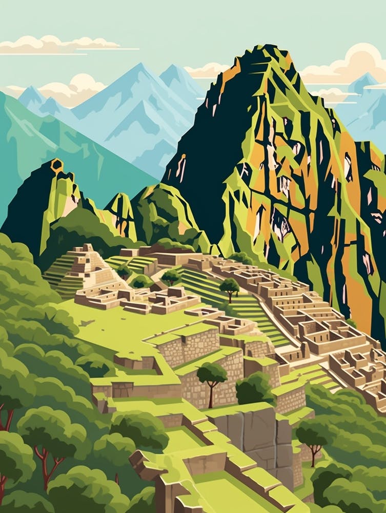 Peru Travel Illustration