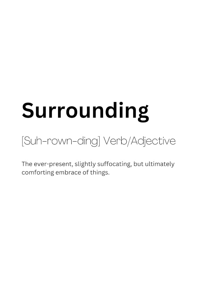 Surrounding Definition Meaning