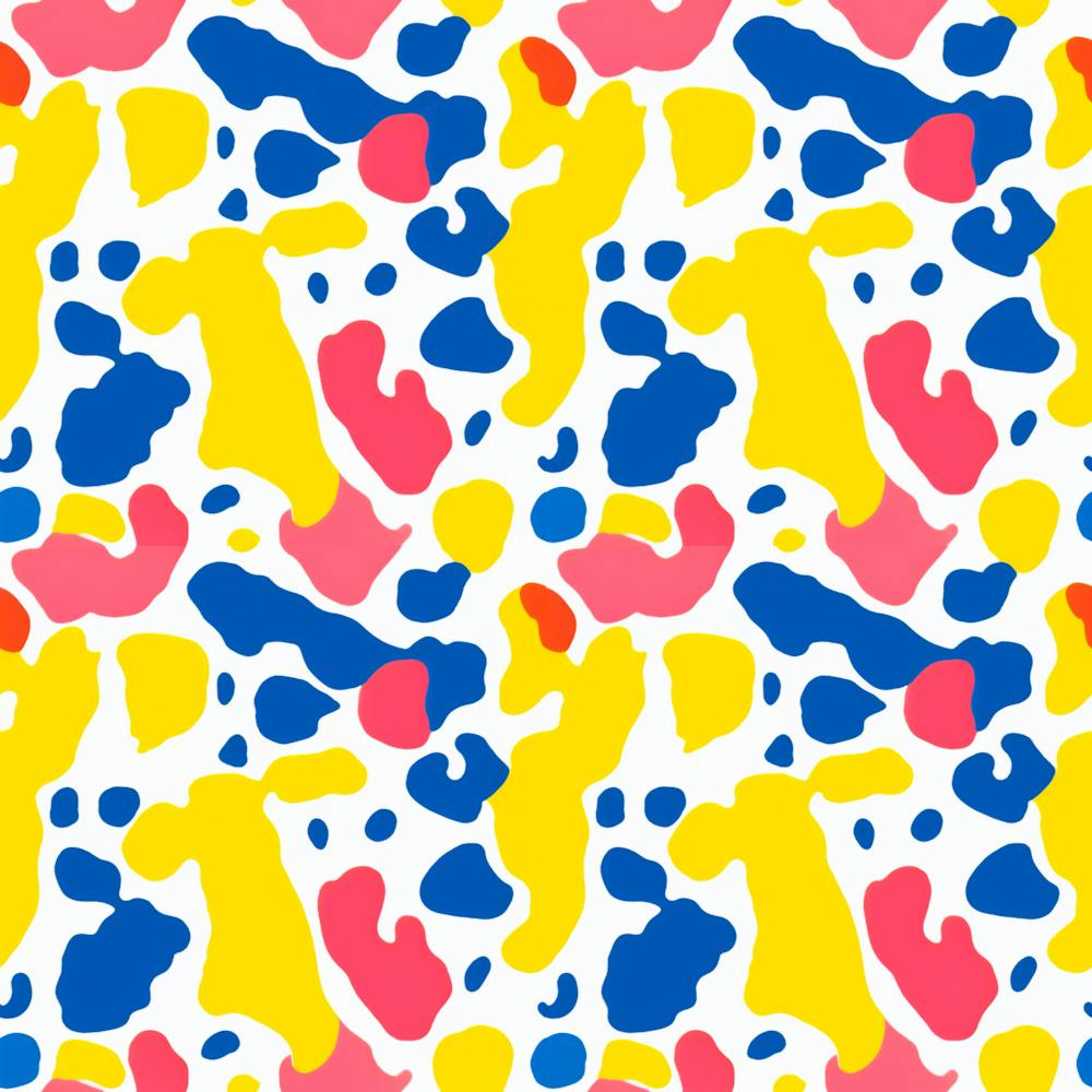 Colored Blots Painting Abstract Art Expression Creation Color Palette Paints Smears Experiments Modern Contrast Diamond Coating Asymmetric Graphic Arts