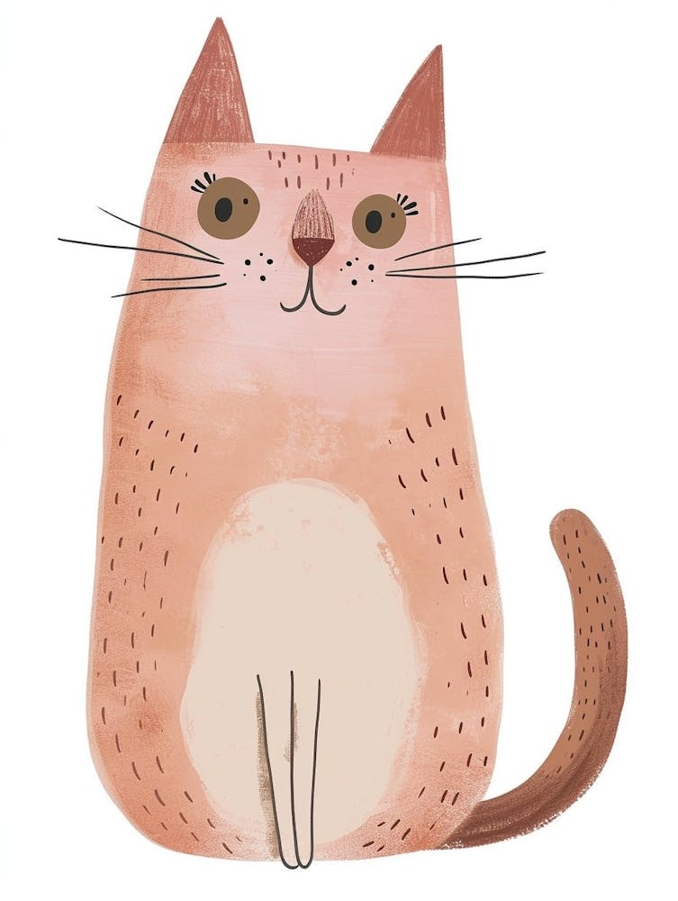 Chausie Cat Clipart Illustration 4
