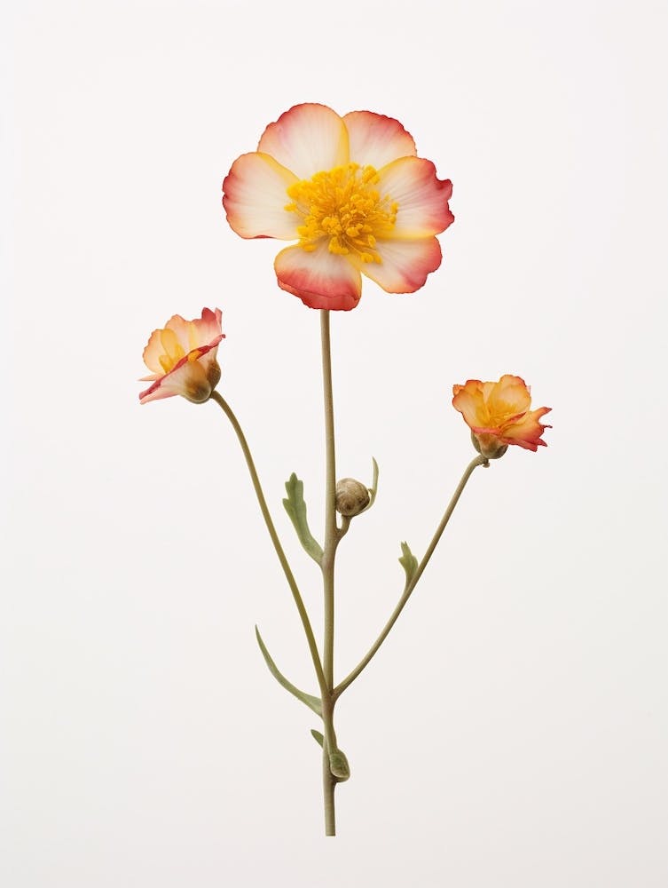 Pressed Flower Botanical Art Portulaca 2