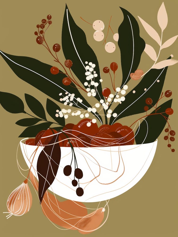 Autumn Leaves In A Bowl 3