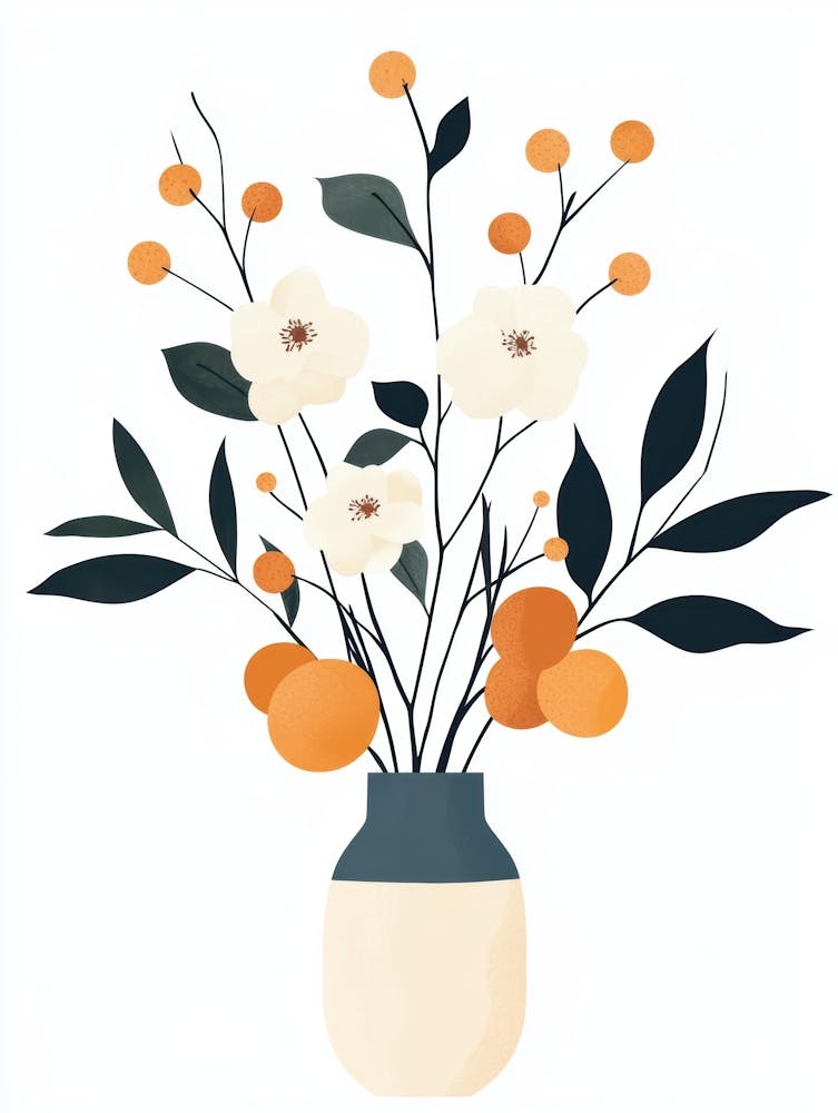 Floral Arrangement In A Vase 9