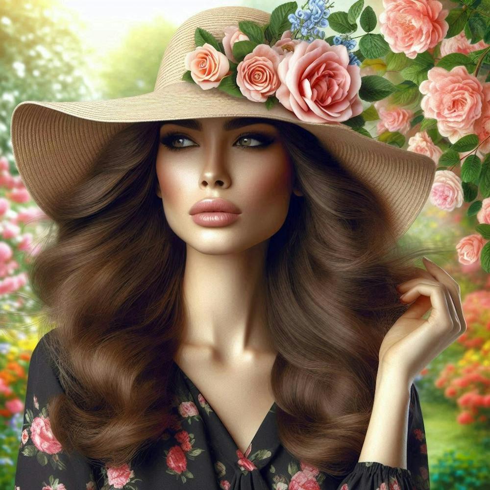 woman portrait with floral crown 4