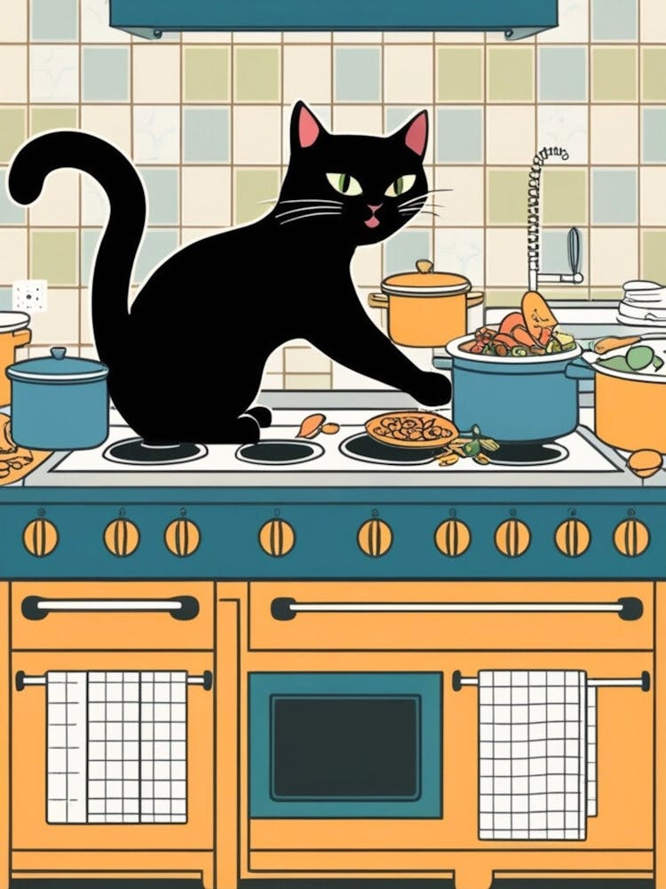 Cat In The Kitchen 7
