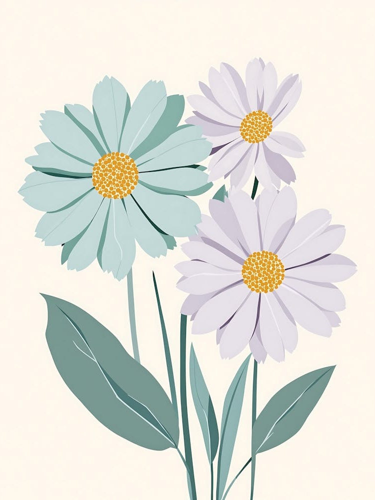 Minimalist Botanical Stems with a Delicate Flow