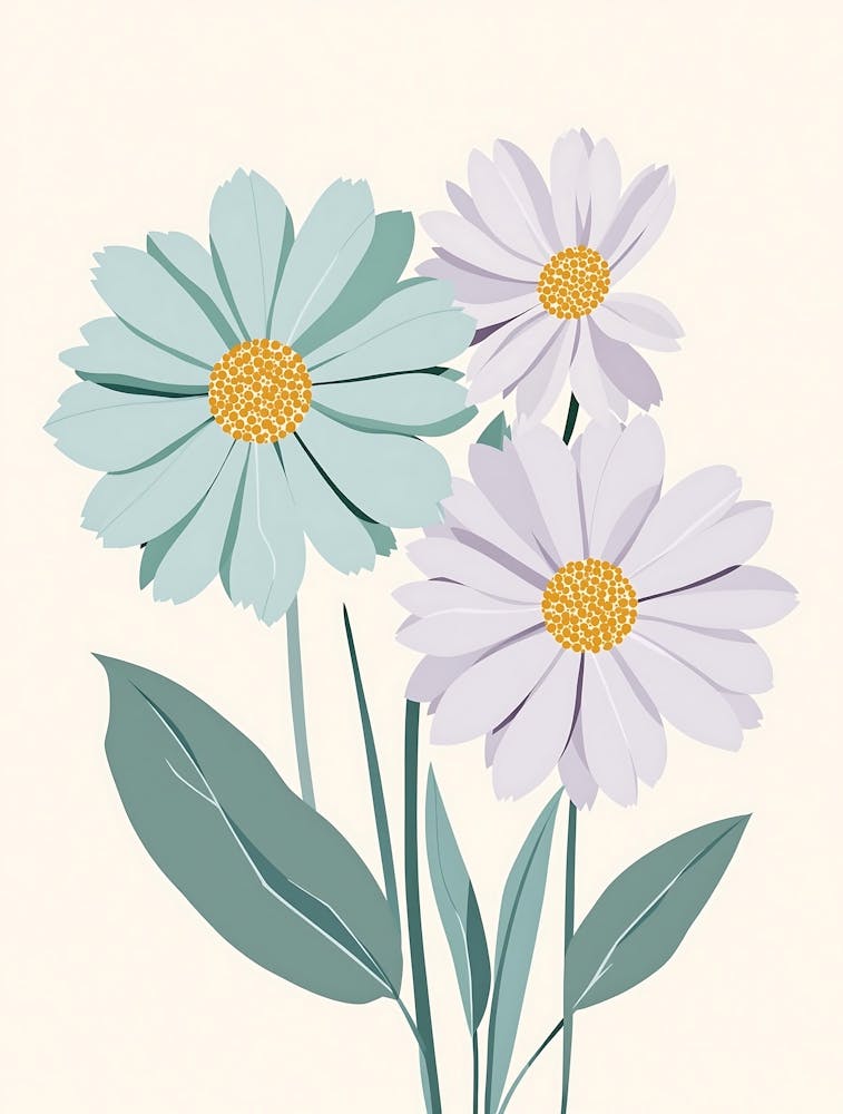 Minimalist Botanical Stems with a Delicate Flow