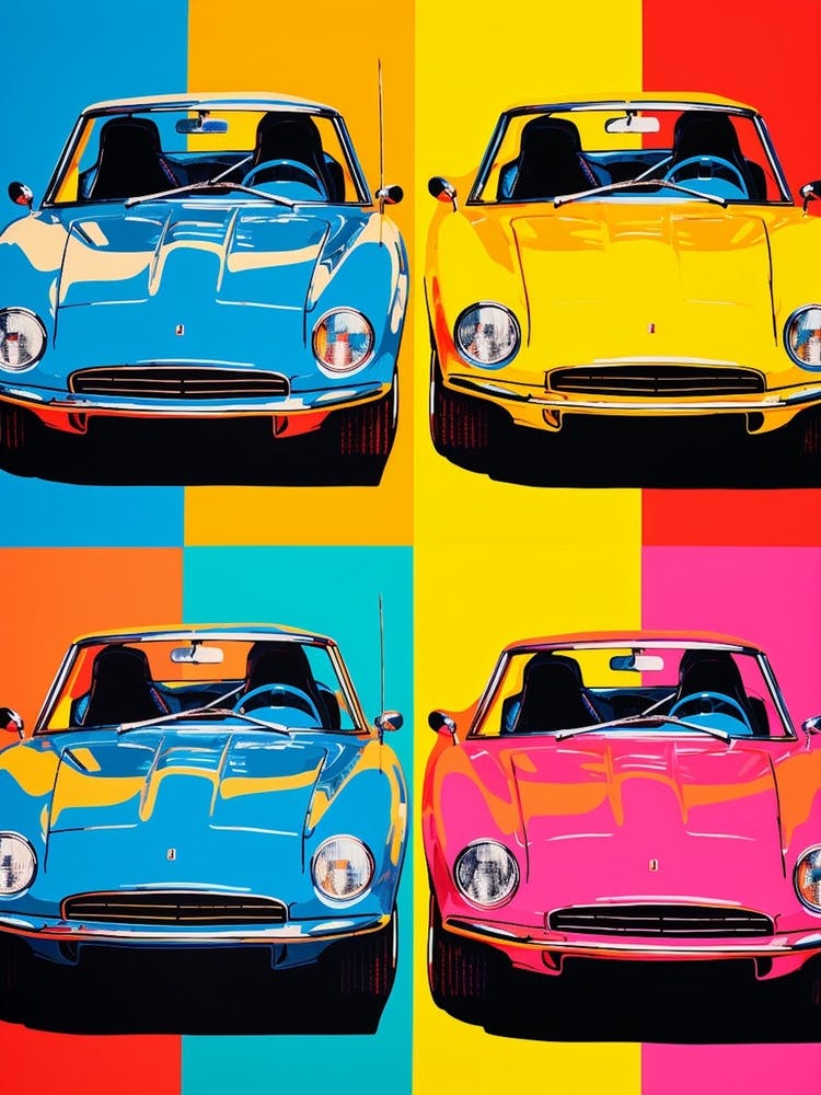 Classic Car Pop Art 6