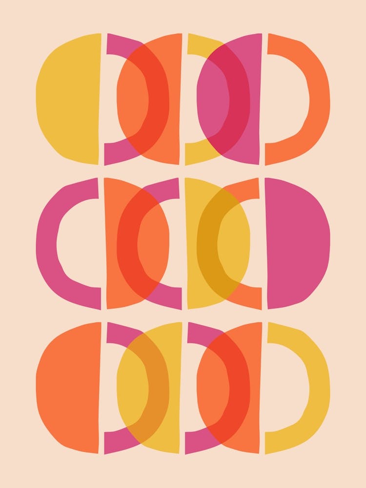 Mid Century Modern Geometric Abstraction