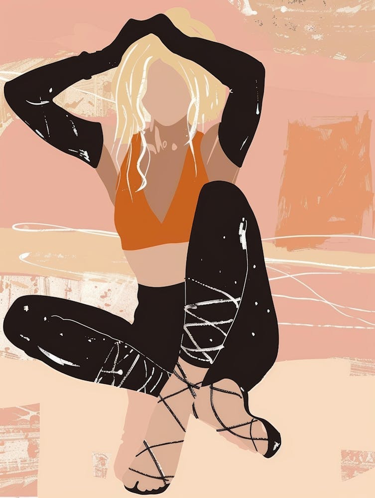 Girl In Yoga Pose