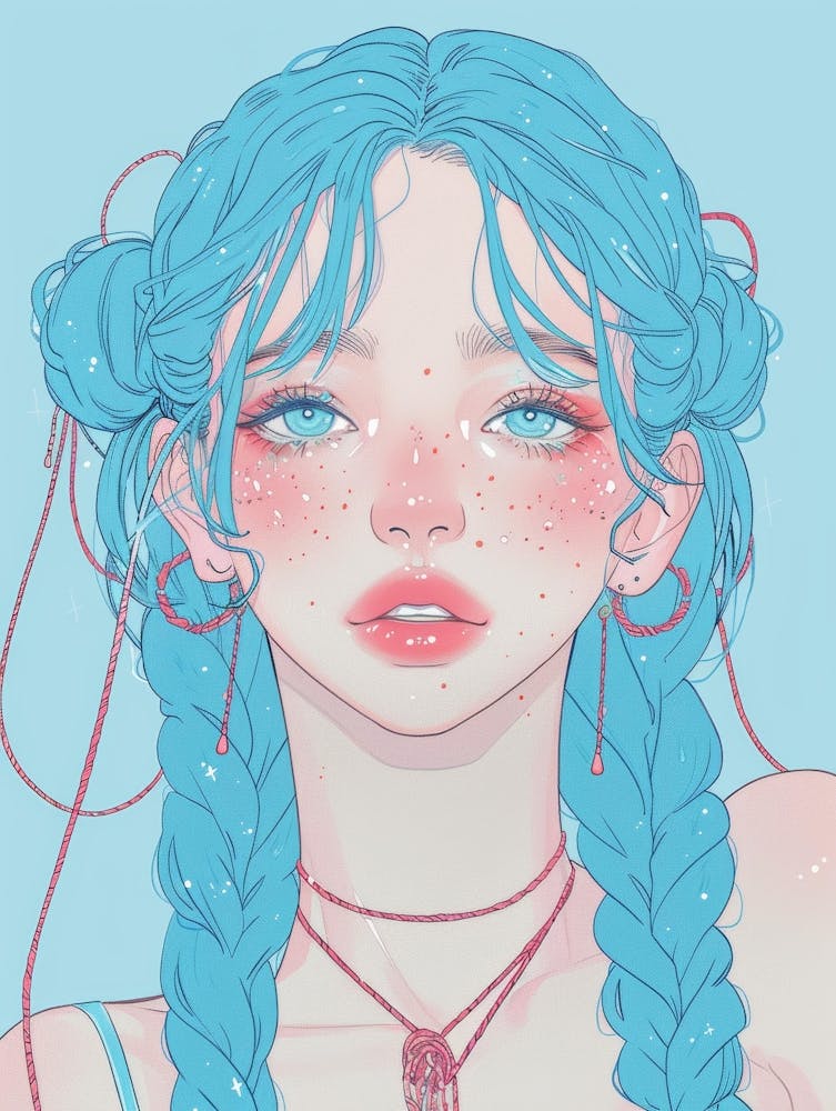 Blue Haired Girl 12