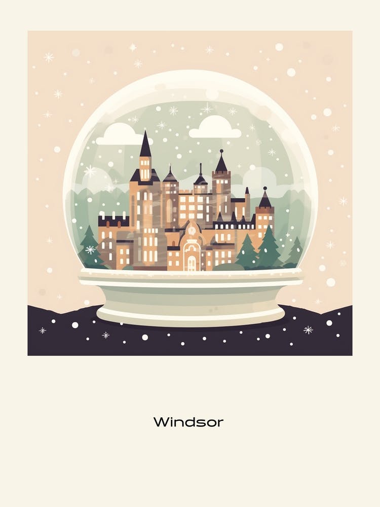 Windsor United Kingdom Snowglobe Poster