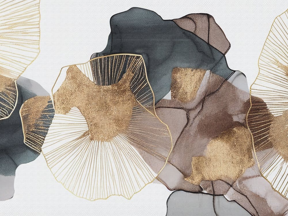 Gold And Silver Leaves