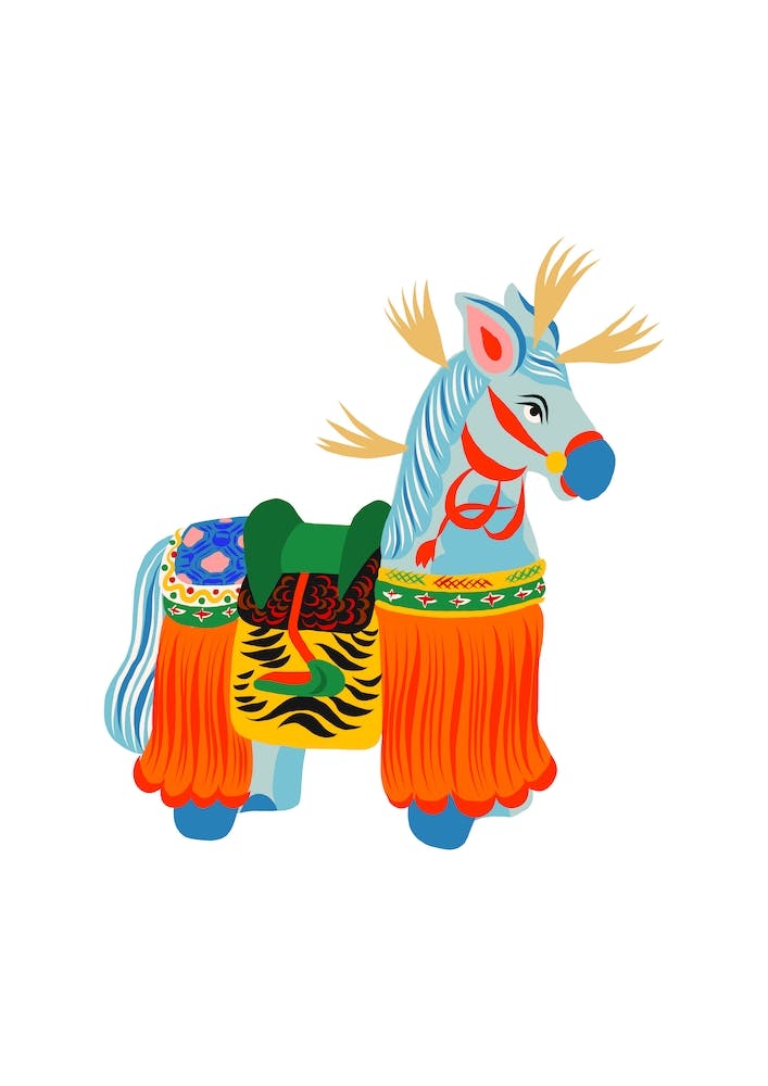 Yawata Uma Wooden Horse Toy