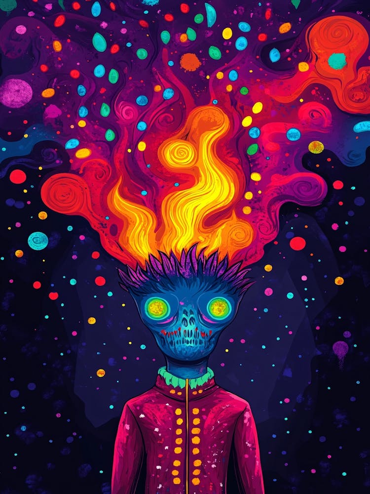 Psychedelic Skull