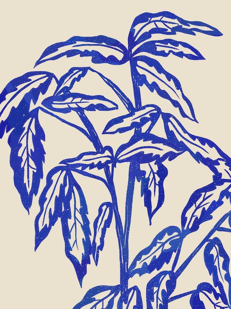 Plante Bleue Minimale