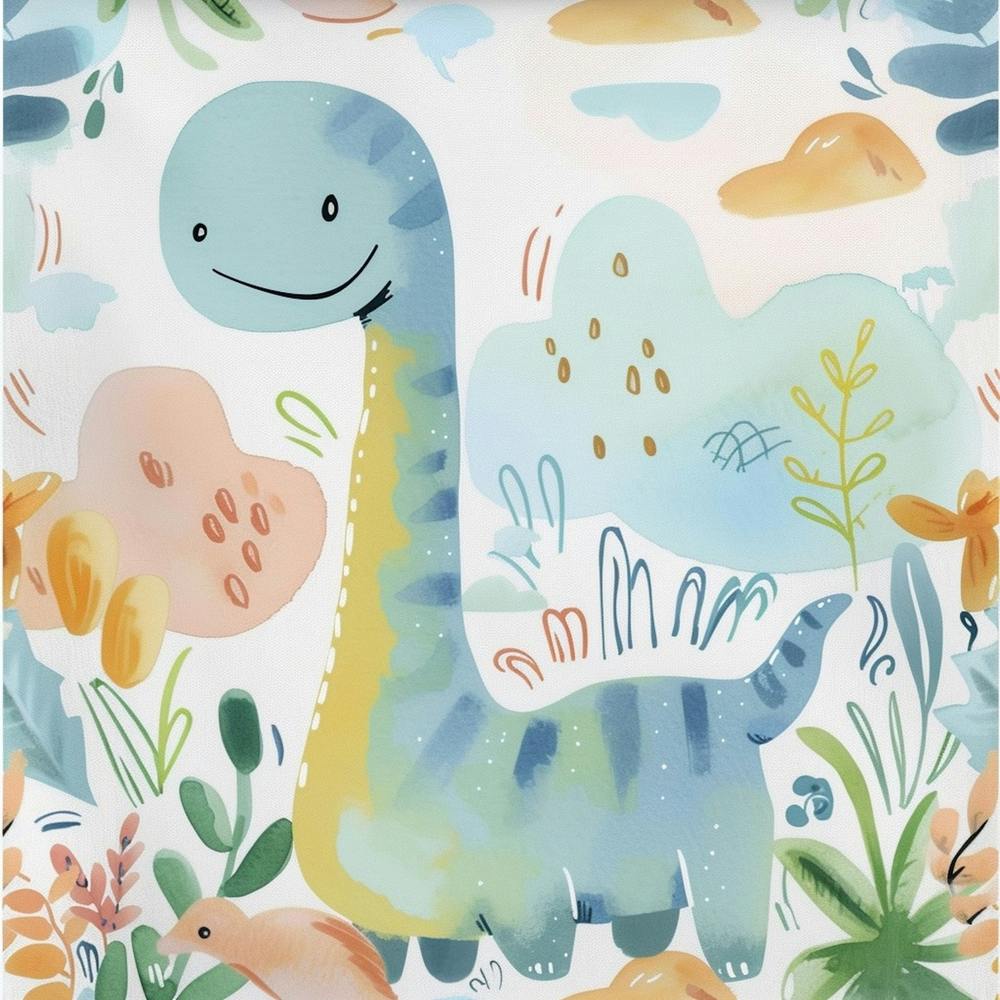 Cute Muted Brachiosaurus Dinosaur  4