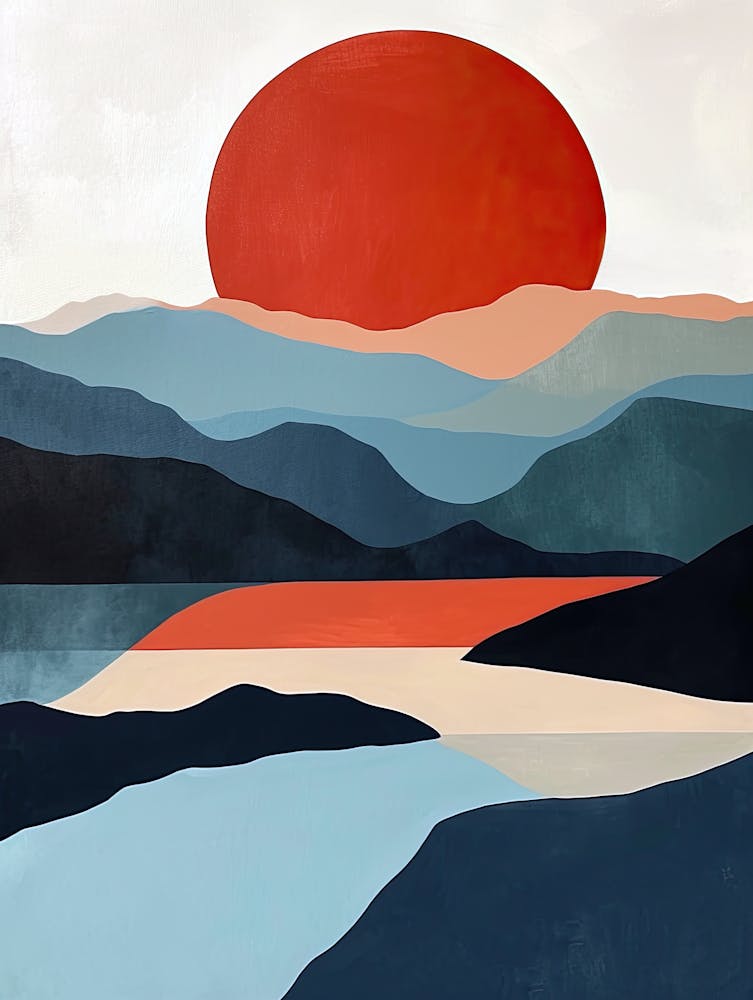 Sunset In The Mountains, Minimalism 7
