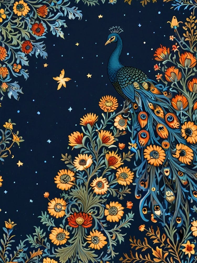 William Morris Peacock 13