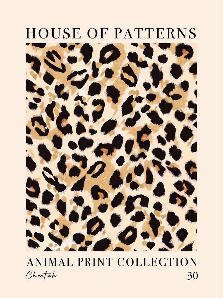 House Of Patterns Cheetah Animal Print Pattern 2