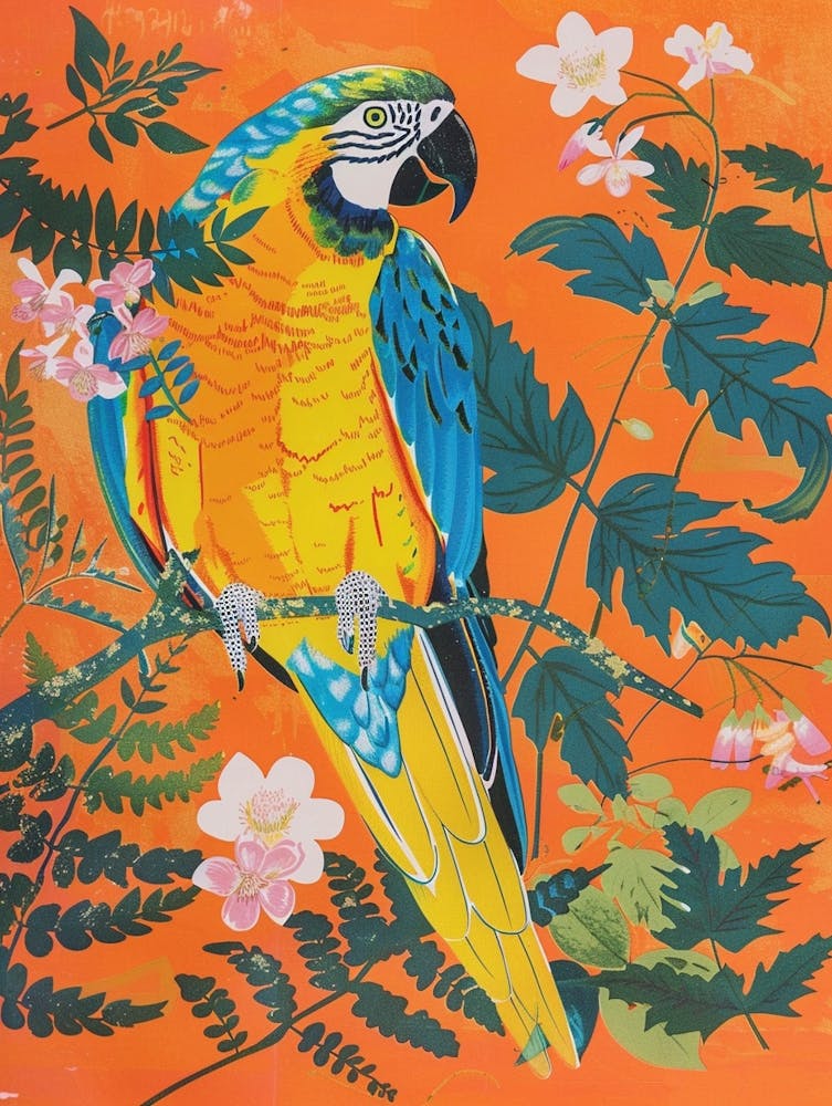 Spring Birds Macaw 1