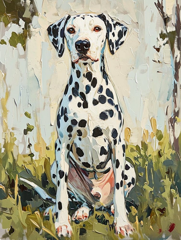 Dalmatian Acrylic Painting 4