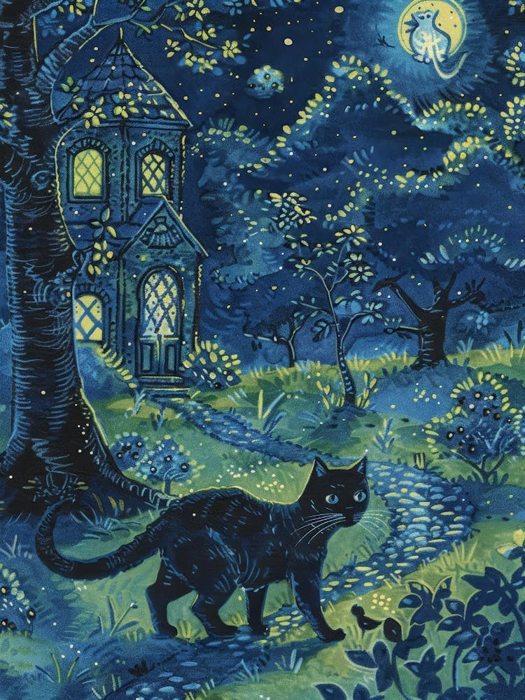 Cat In The Moonlight 8