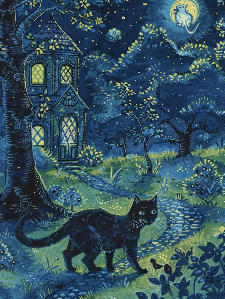 Cat In The Moonlight 8