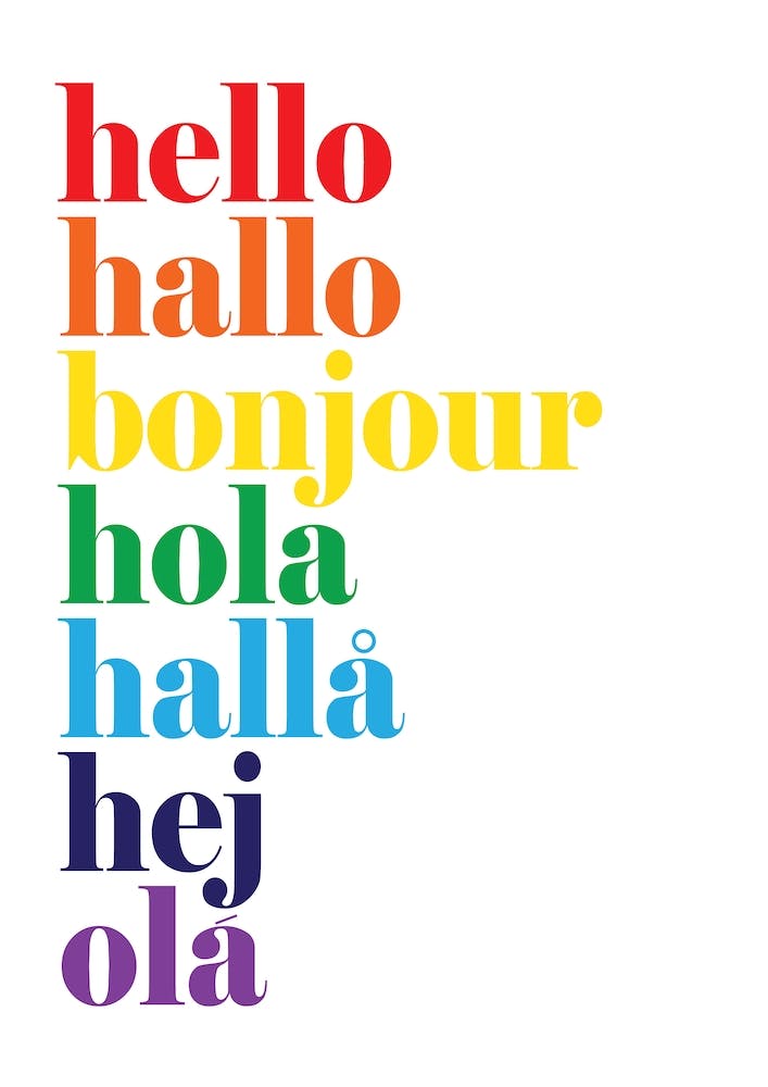 Hello Hallo Rainbow