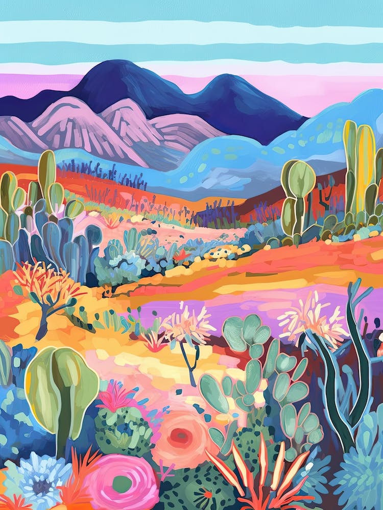 Colourful Desert Illustration 6