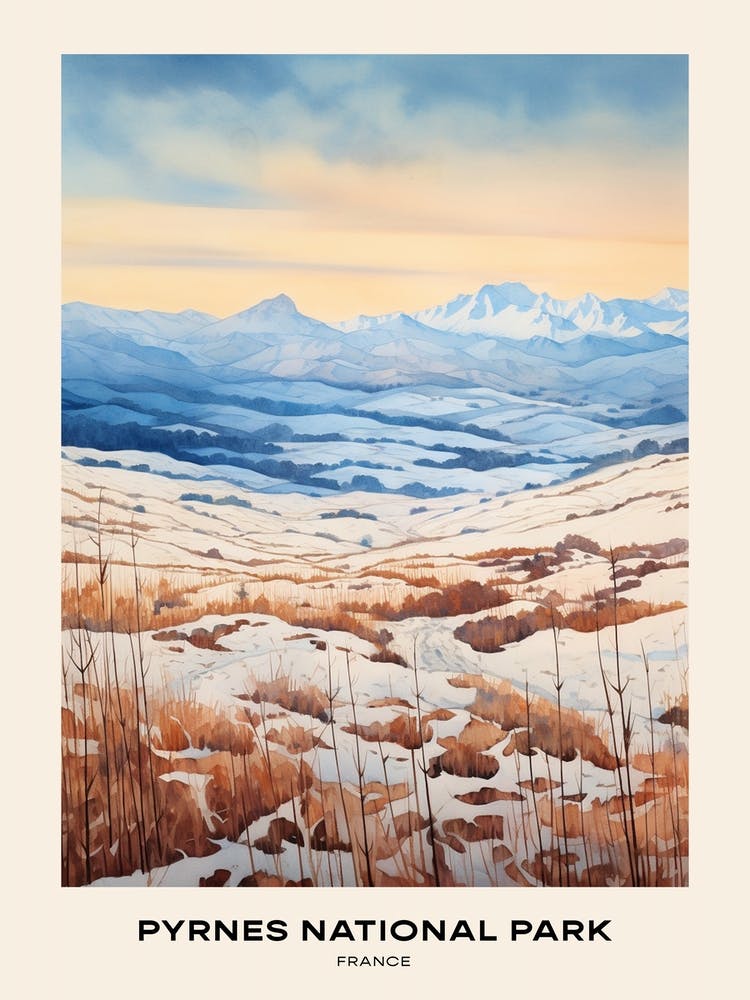 Pyrénées Nationalpark Frankreich 1 Poster