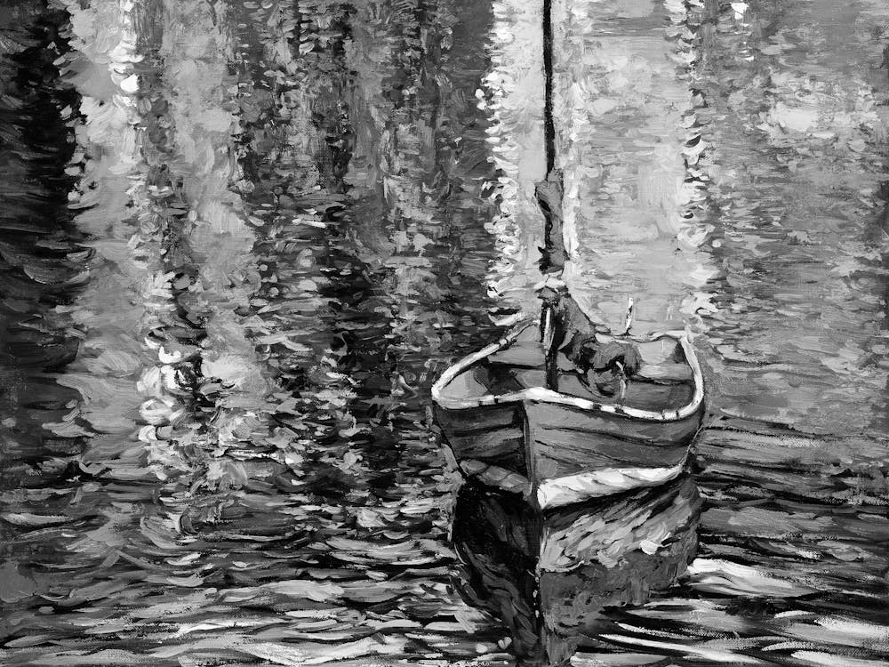 Black And White Painting 47
