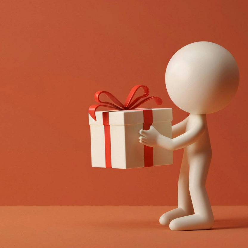 3d Person Holding A Gift