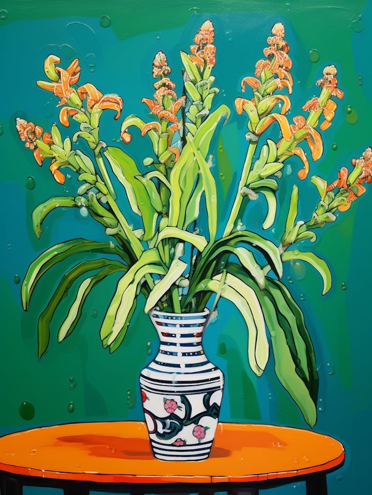 Flowers In A Vase Still Life Painting Kangaroo Paw 2