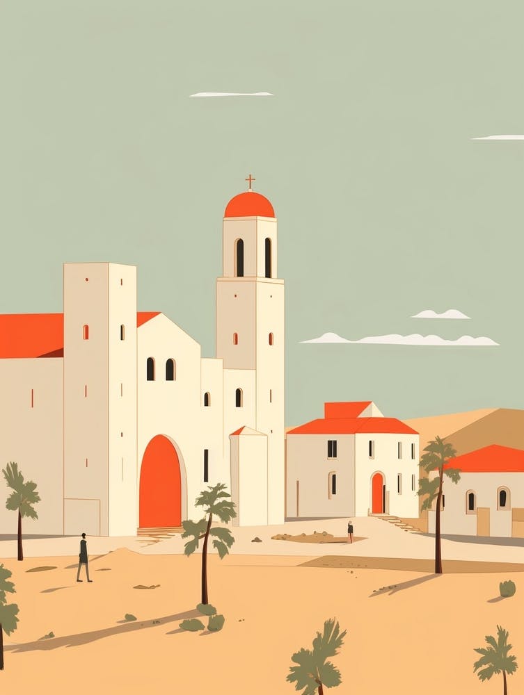 Tunisia Travel Illustration