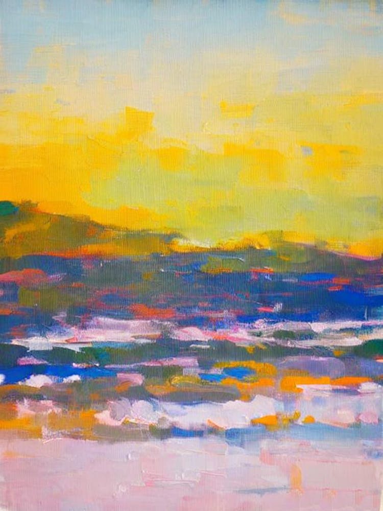 Half Moon Bay, Antigua Bright Abstract