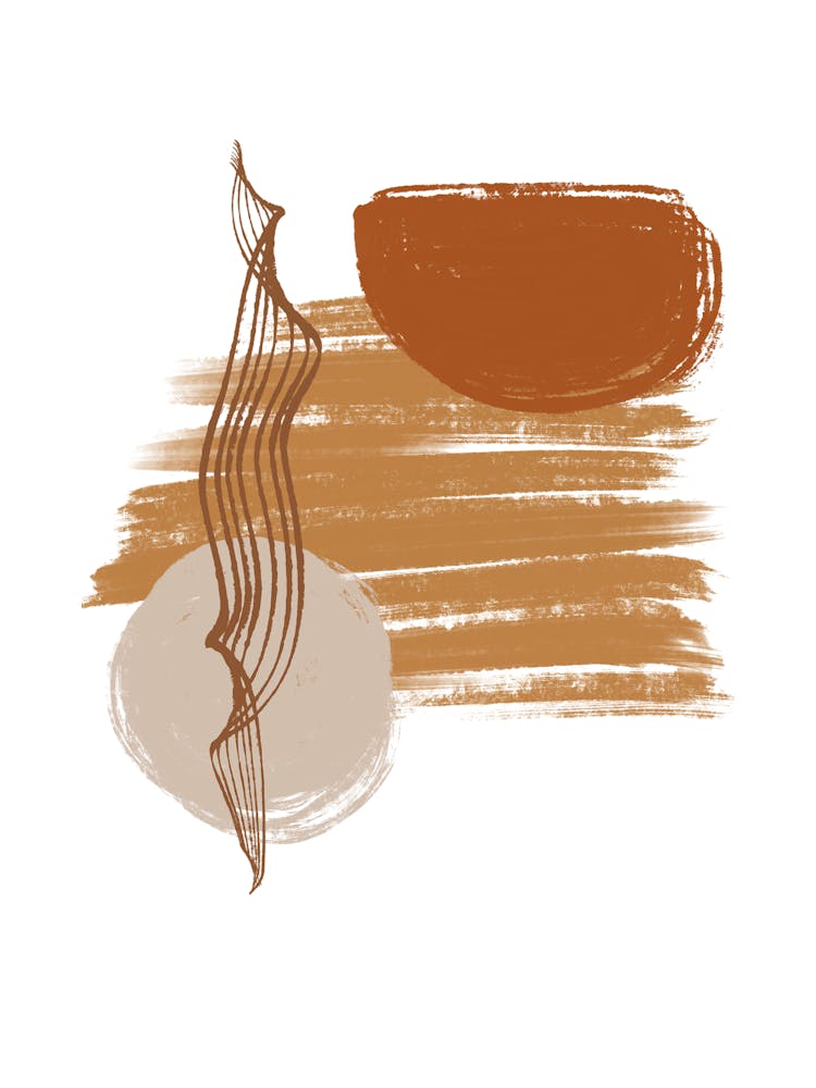 Mid Century Inspired Abstract Painting 2