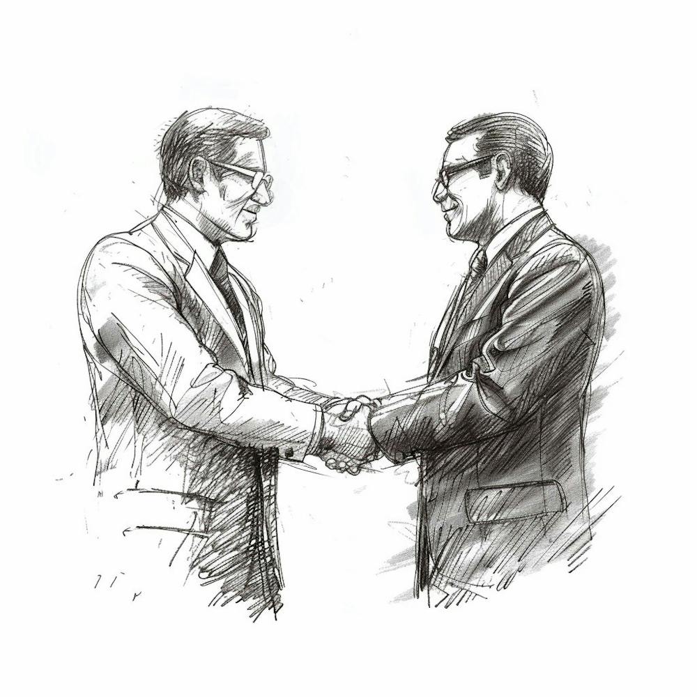 Two Men Shaking Hands