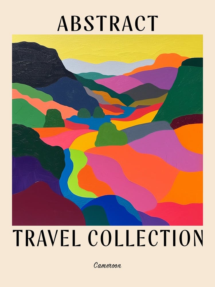 Abstract Travel Collection Poster Cameroon 2