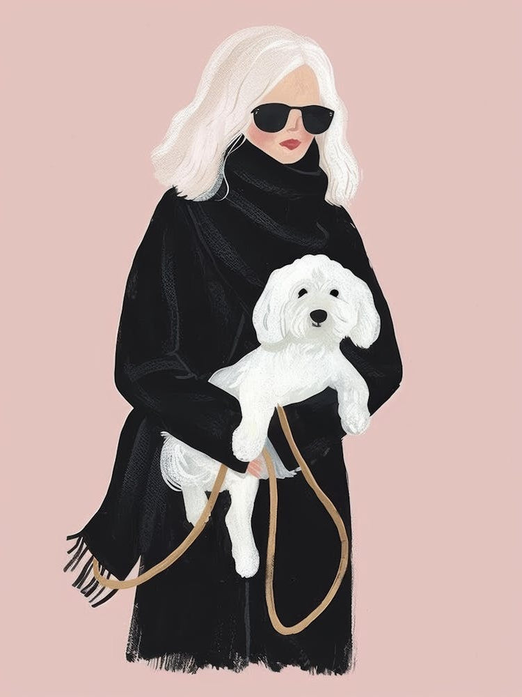 Woman With Dog 1