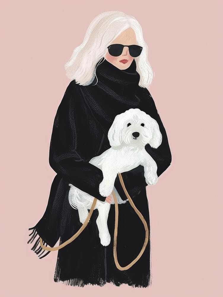 Woman With Dog 1