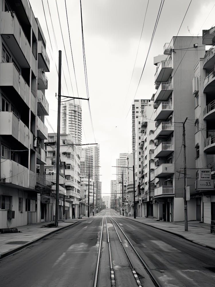 Tel Aviv, Israel, Photography In Black And White 6
