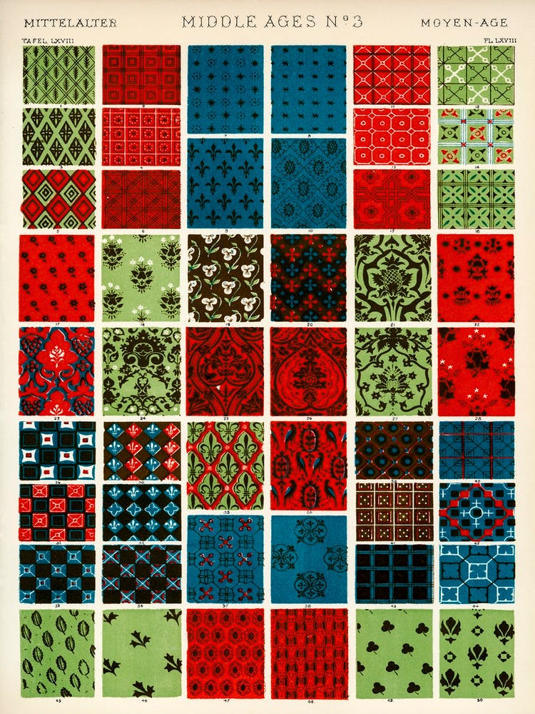 Vintage Pattern Illustration, Owen Jones