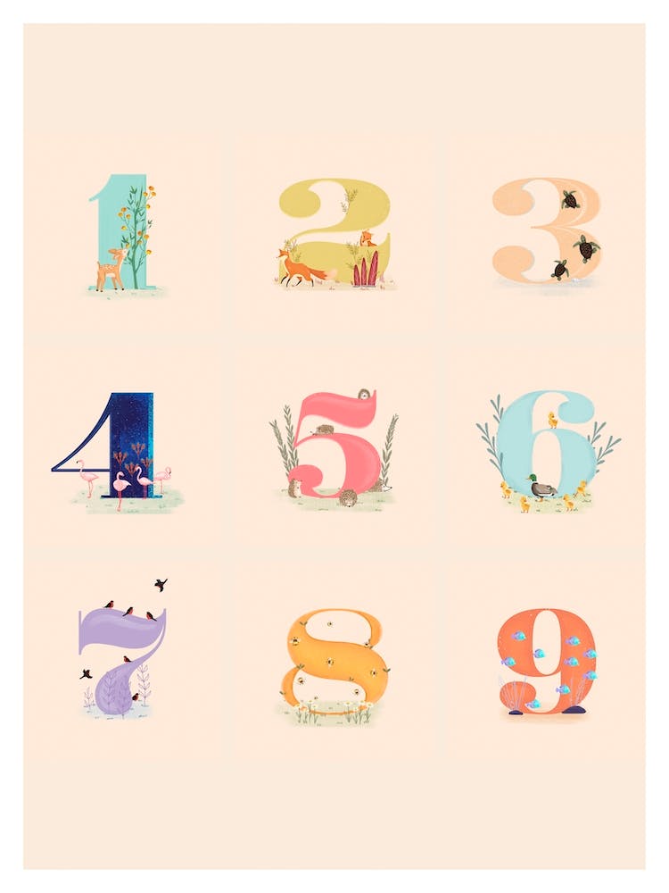 1 To 9 Numbers
